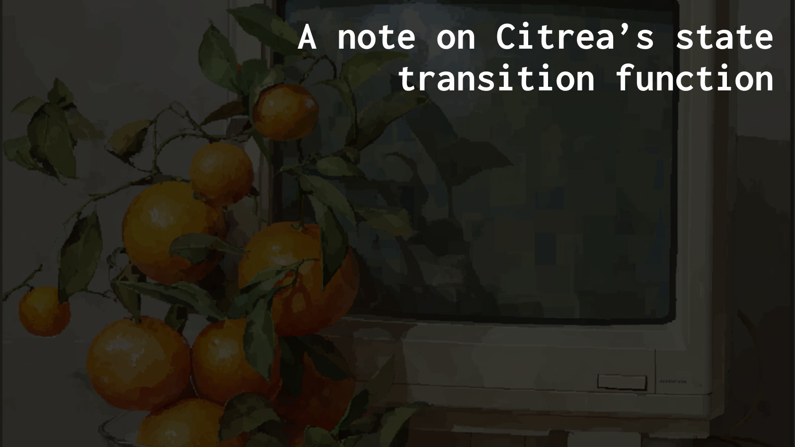 Citrea state transition diagram